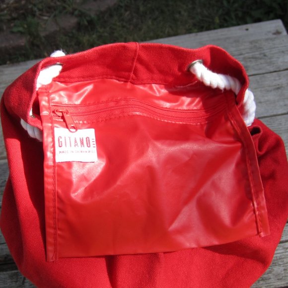 Vintage GITANO  Duffle Tote Slouchy Sling Backpack